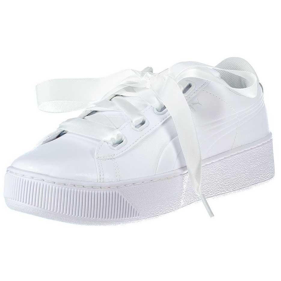 puma vikky platform ribbon grey