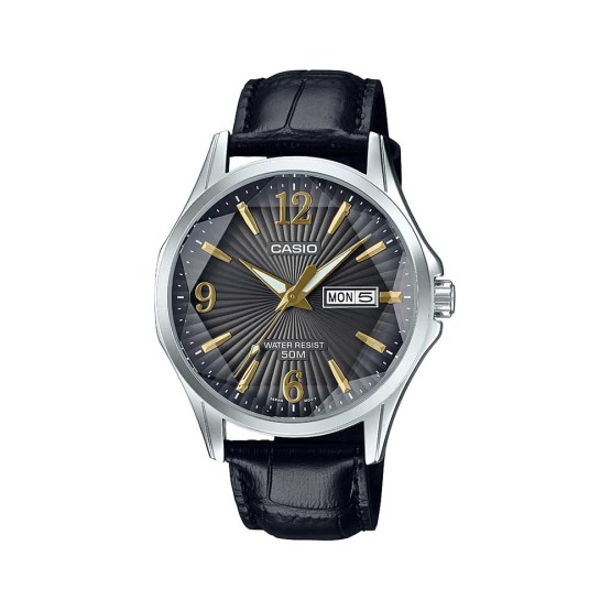 שעון קסיו לגברים CASIO MTPE120L - שחור
