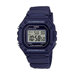 שעון קסיו לגברים CASIO W218 - כחול כהה