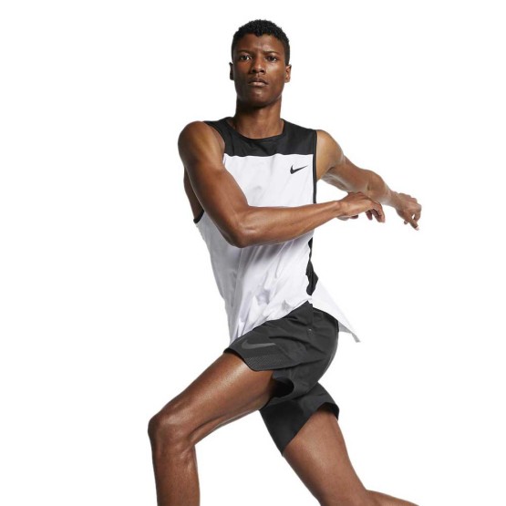 ביגוד נייק לגברים Nike Pro Linear Vision - לבן/שחור