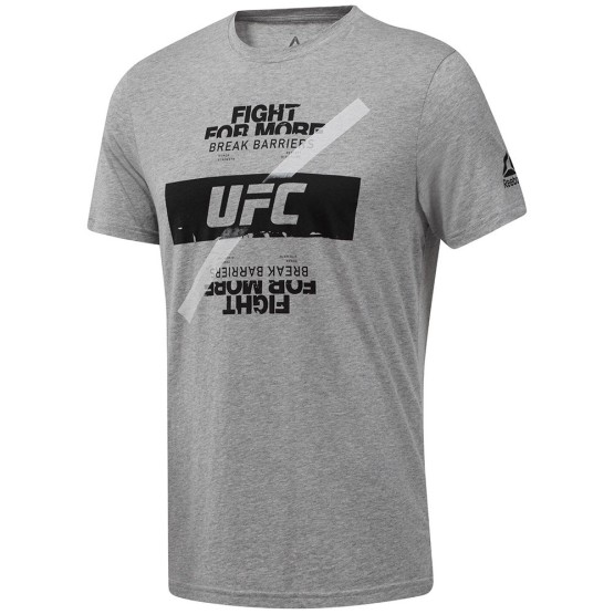 ביגוד ריבוק לגברים Reebok UFC Fight For Yours - אפור