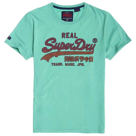 ביגוד סופרדרי לגברים Superdry Vintage Logo Fade Mid Weight - ירוק