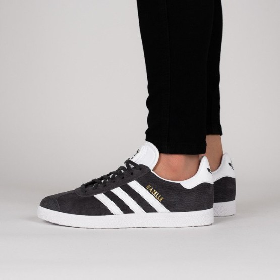 נעלי סניקרס אדידס לנשים Adidas Originals Gazelle - שחור/לבן