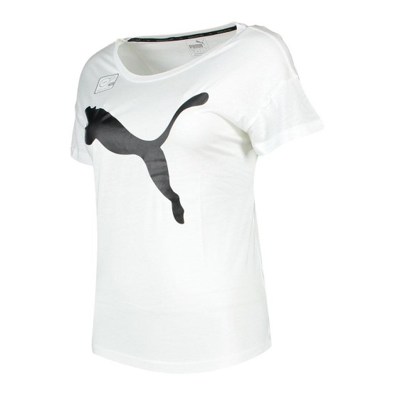 ביגוד פומה לנשים PUMA Active Logo - לבן