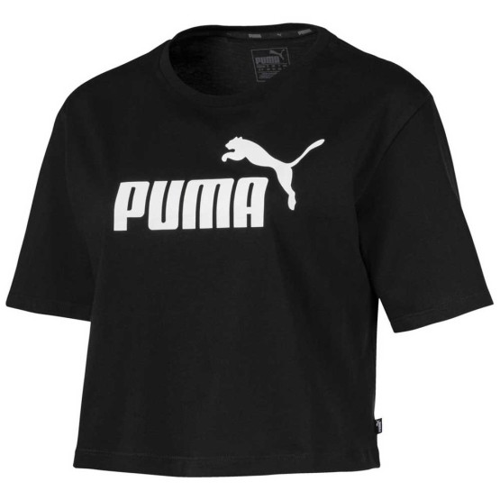 ביגוד פומה לנשים PUMA ESS+ Crop Logo - שחור