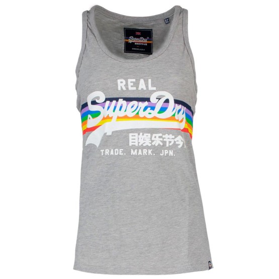 ביגוד סופרדרי לנשים Superdry Vintage Logo Retro Rainbow - אפור