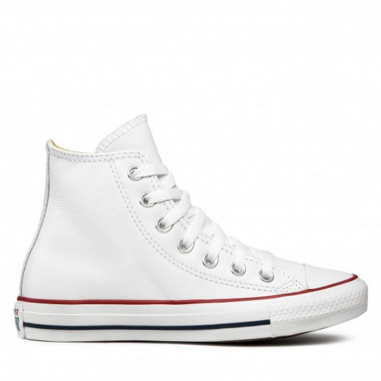 נעלי סניקרס קונברס לגברים Converse Chuck Taylor All Star Leather - לבן