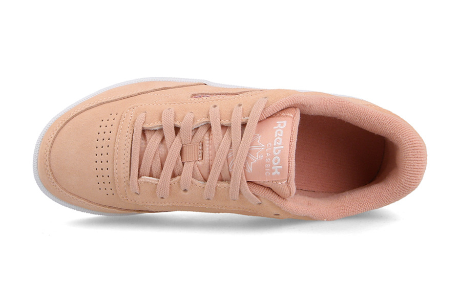 reebok club c 85 peach