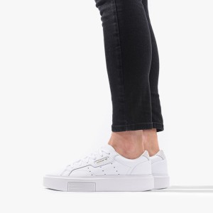 נעלי סניקרס אדידס לנשים Adidas Originals Sleek Super - לבן