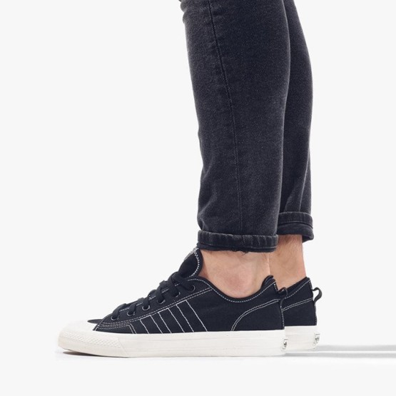 נעלי סניקרס אדידס לגברים Adidas Originals Nizza RF - שחור