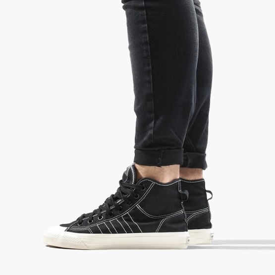 נעלי סניקרס אדידס לגברים Adidas Originals Nizza Hi RF - שחור