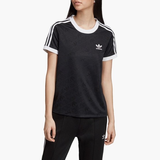 ביגוד אדידס לנשים Adidas Originals 3-Stripes Tee - שחור