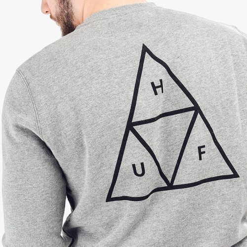 סווטשירט לגברים, HUF Crewneck Triple 