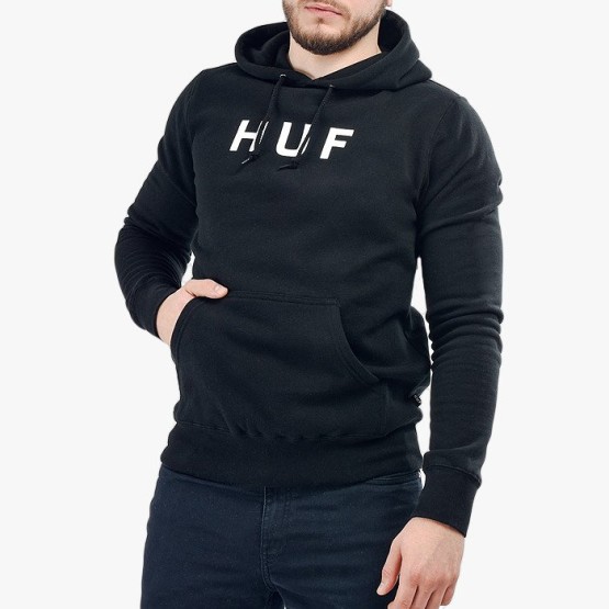 סווטשירט HUF לגברים HUF Hooded OG Logo - שחור