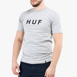 חולצת T HUF לגברים HUF Original Logo - אפור בהיר