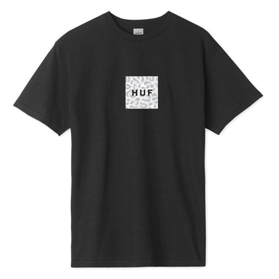 ביגוד HUF לגברים HUF Panthera Box Logo - שחור