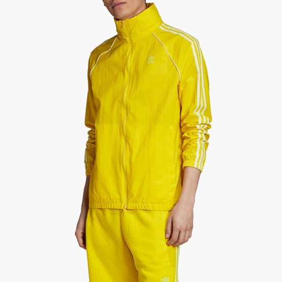 ביגוד אדידס לגברים Adidas Originals Windbreaker BLC SST - צהוב