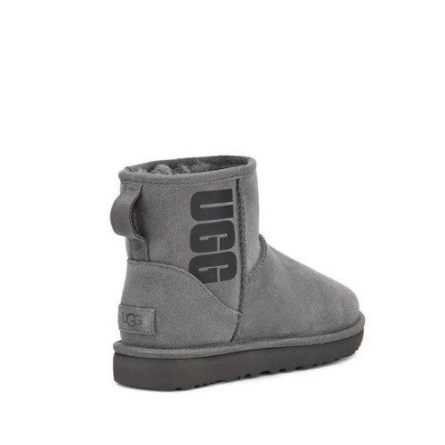 classic mini rubber logo boot grey