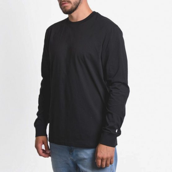 סווטשירט קארהארט לגברים Carhartt WIP Long Sleeve Base - שחור