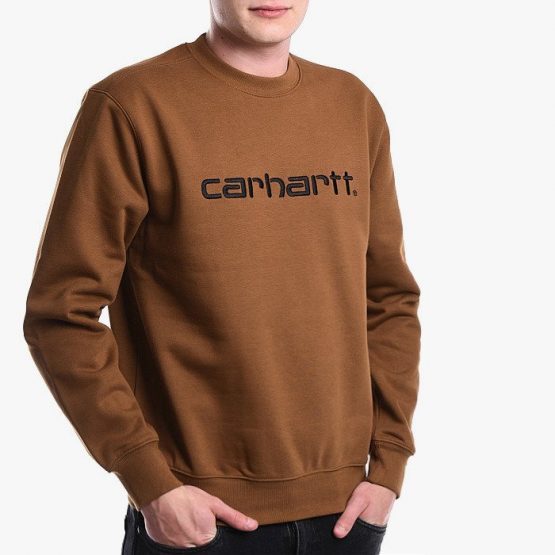 סווטשירט קארהארט לגברים Carhartt WIP Sweatshirt - חום