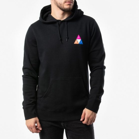 ביגוד HUF לגברים HUF Prism Pullover Hoodie - שחור