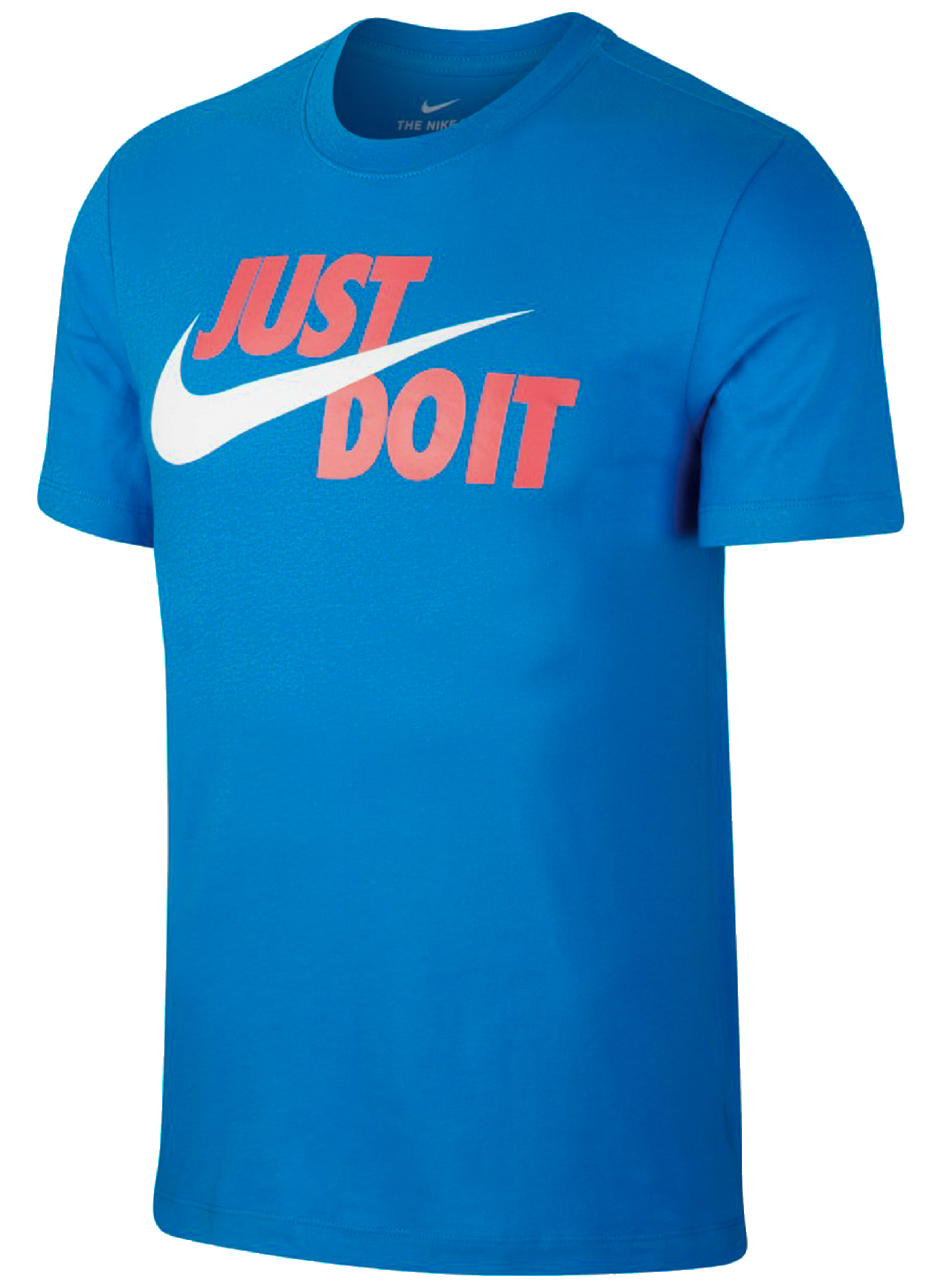 ביגוד נייק לגברים Nike NSW TEE JUST DO IT SWOOSH - כחול