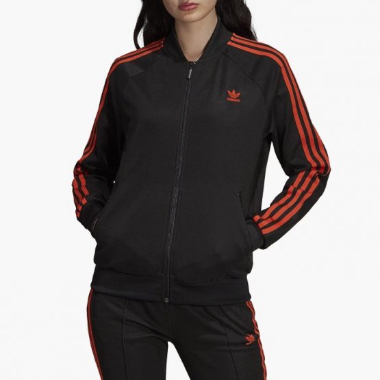 ביגוד Adidas Originals לנשים Adidas Originals 3-Stripes Track Jacket - שחור