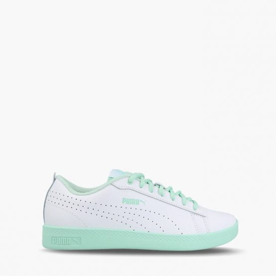 נעלי סניקרס פומה לנשים PUMA Smash v2 - לבן/ירוק