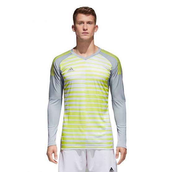 חולצת אימון אדידס לגברים Adidas Adipro 18 GK - לבן/צהוב