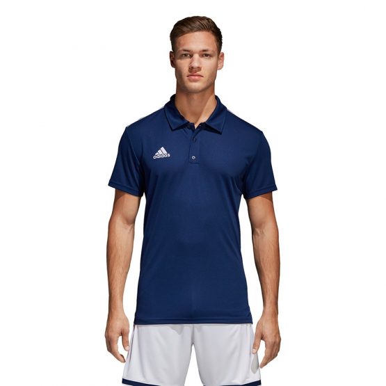 חולצת אימון אדידס לגברים Adidas CORE 18 Polo - כחול כהה