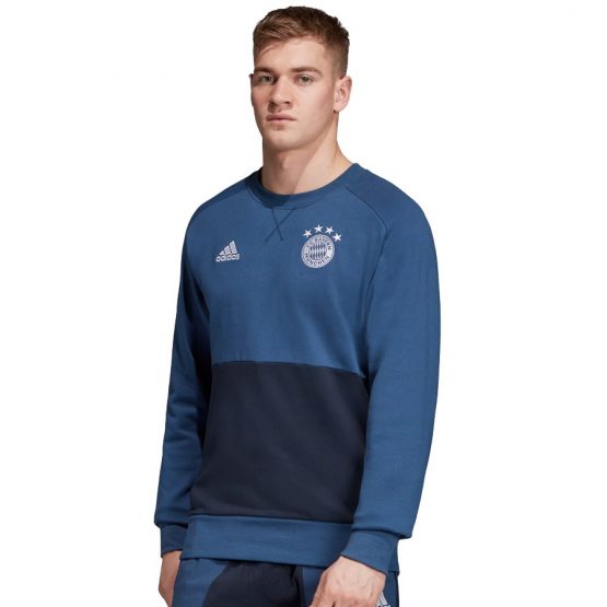 ביגוד קבוצות אדידס לגברים Adidas FC Bayern SSP CR - כחול
