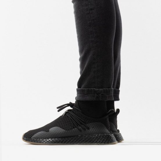 נעלי סניקרס אדידס לגברים Adidas Originals DEERUPT S - שחור פחם