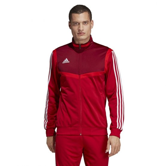 חולצת אימון אדידס לגברים Adidas TIRO 19 PES JKT - אדום