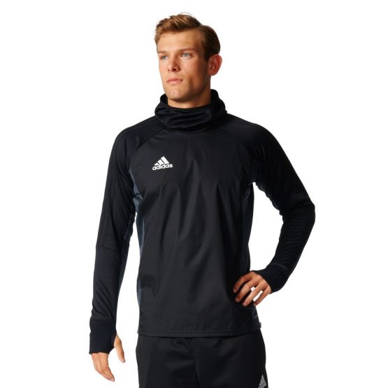 ביגוד אדידס לגברים Adidas TIRO17 Warm Top - שחור