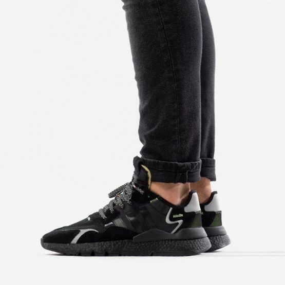נעלי סניקרס אדידס לגברים Adidas Originals x 3M Nite Jogger - שחור