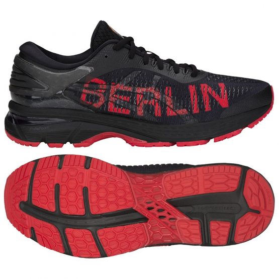 נעליים אסיקס לגברים Asics   Gel Kayano 25 Berlin  - שחור/אדום