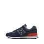 נעלי סניקרס ניו באלאנס לגברים New Balance ML574 - כחול/אדום