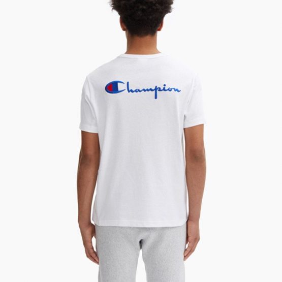 חולצת טי שירט צ'מפיון לגברים Champion Crewneck - לבן