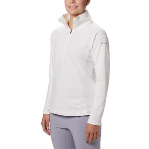 סווטשירט קולומביה לנשים Columbia Glacial 4 Half Zip - לבן