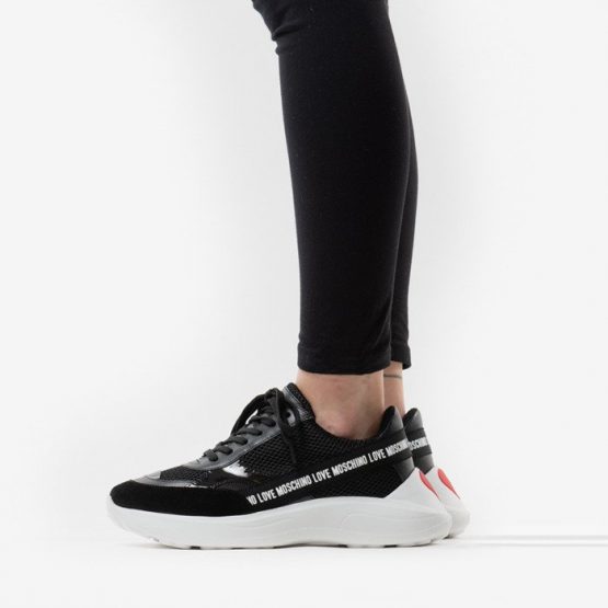 נעלי סניקרס מוסקינו לנשים MOSCHINO Scarpad Running 60 - שחור