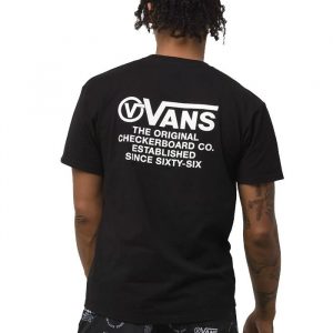 חולצת T ואנס לגברים Vans Distortion Type - שחור