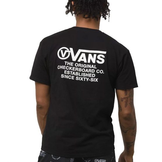 חולצת טי שירט ואנס לגברים Vans Distortion Type - שחור