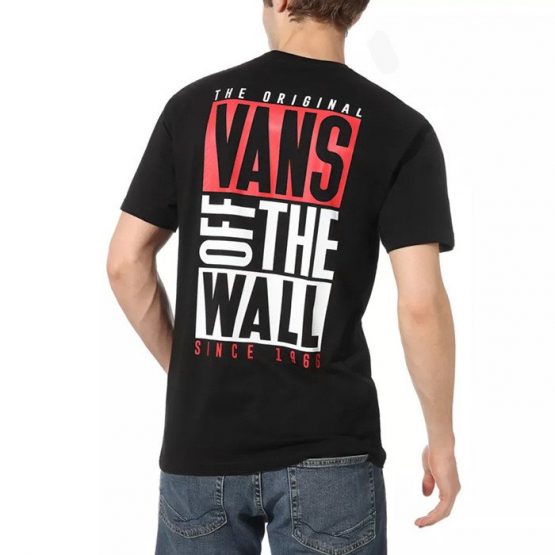ביגוד ואנס לגברים Vans New Stax T-shirt - שחור