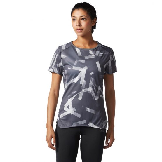 חולצת אימון אדידס לנשים Adidas RS Q3 Graphic - אפור כהה