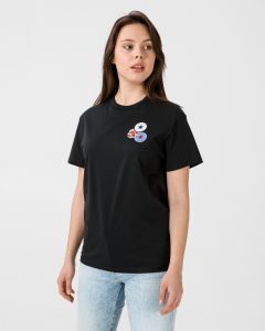 חולצת T קונברס לנשים Converse Distort Tee - שחור