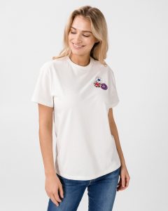 חולצת T קונברס לנשים Converse Distort Tee - לבן