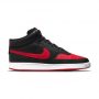 נעלי סניקרס נייק לגברים Nike COURT VISION MID - אדום שחור