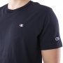 חולצת טי שירט צ'מפיון לגברים Champion Small C Logo - כחול כהה