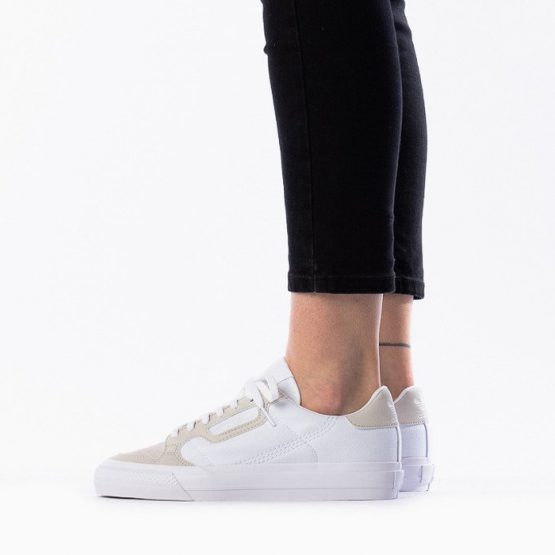 נעלי סניקרס אדידס לנשים Adidas Originals Continental Vulc - לבן