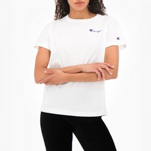 חולצת T צ'מפיון לנשים Champion Crewneck - לבן